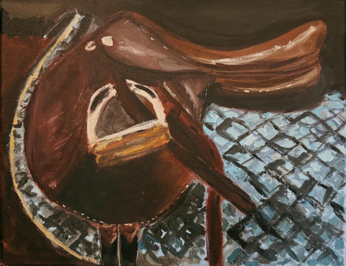Acrylic on canvas.