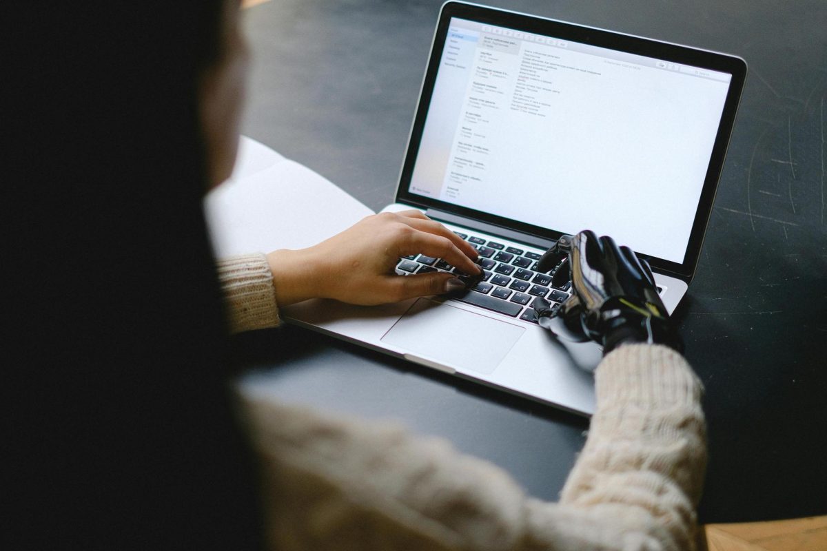 Photo by Anna Shvets: https://www.pexels.com/photo/a-woman-using-a-laptop-5614124/